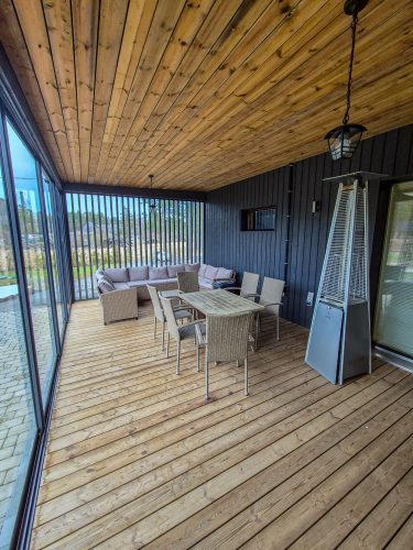 Kassikäpa Villa puhkenurk pärast sauna
